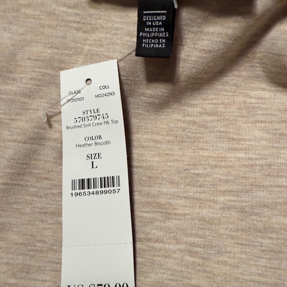 WHBM Puff Sleeve Mock Neck Snit NWT - Picture 5 of 7